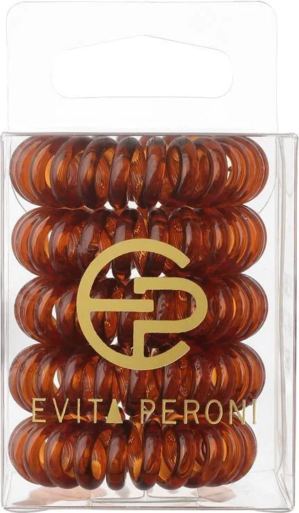Evita Peroni Styling Elastic (5pcs) Brown