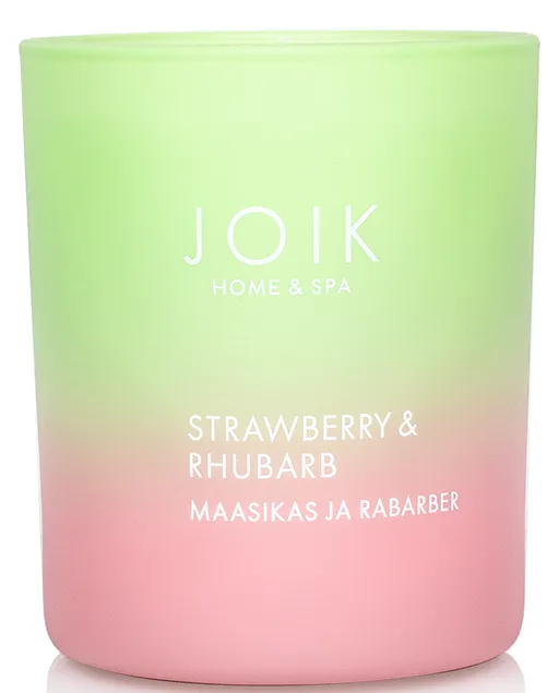 Joik Home & Spa Vegetable Wax Candle Strawberry & Rhubarb (150g)