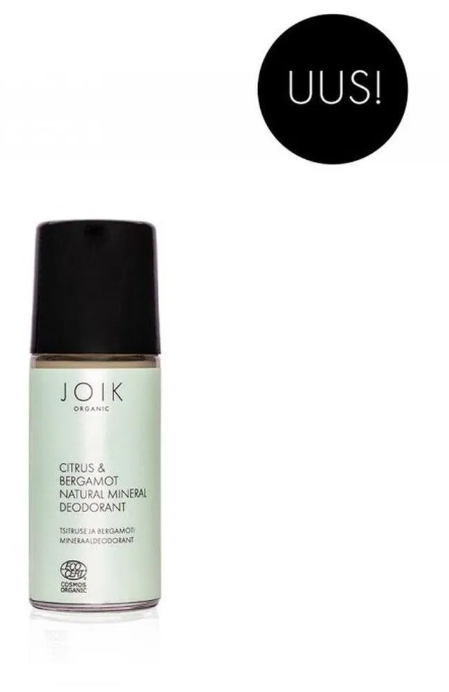 Joik Organic Natural Mineral Deodorant Citrus & Bergamot (50mL)