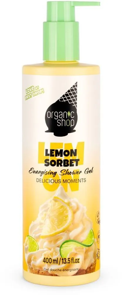 Organic Shop Ice Cream Shower Gel Lemon Sorbet (400mL)