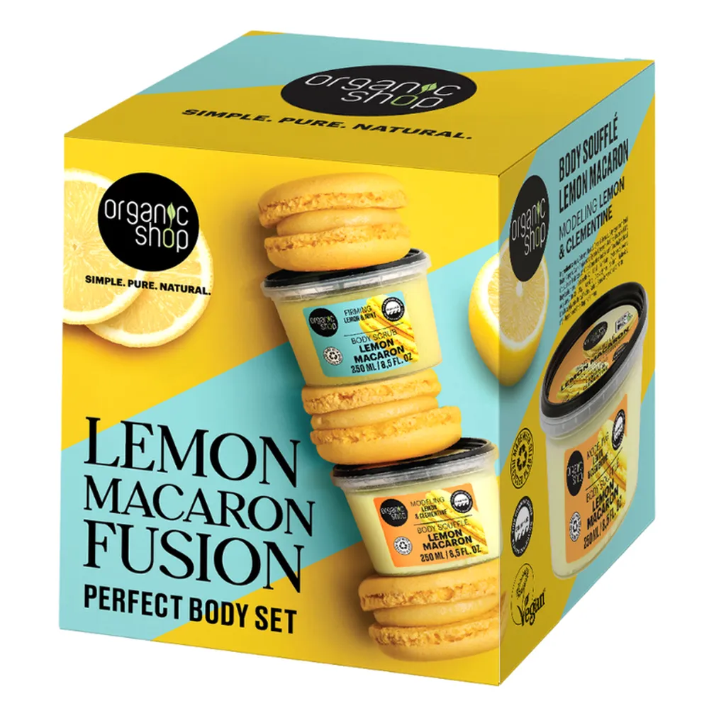 Organic Shop Lemon Macaron Fusion Set