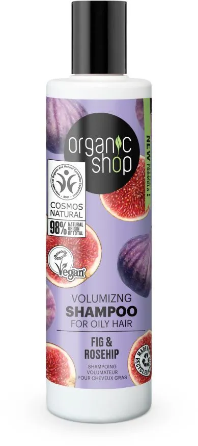 Organic Shop Volumizing Shampoo For Oily Hair Fig & Rosehip (280mL)
