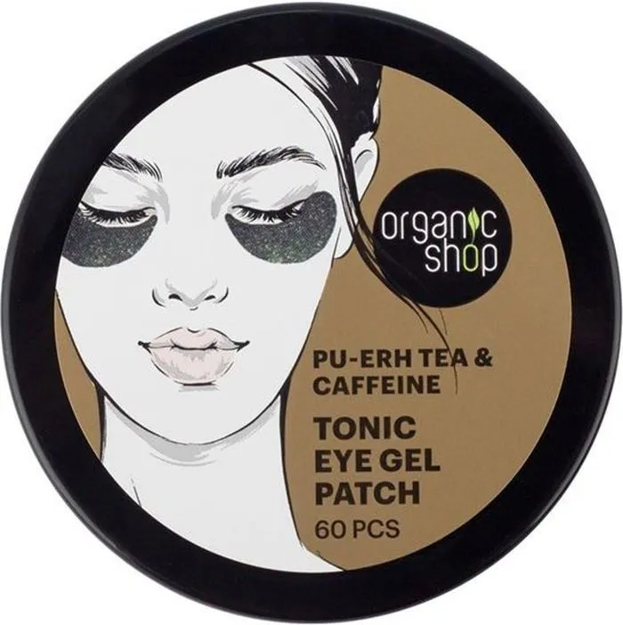Organic Shop Tonic Eye Gel Patch Pu-erh Tea & Caffeine (60pcs)