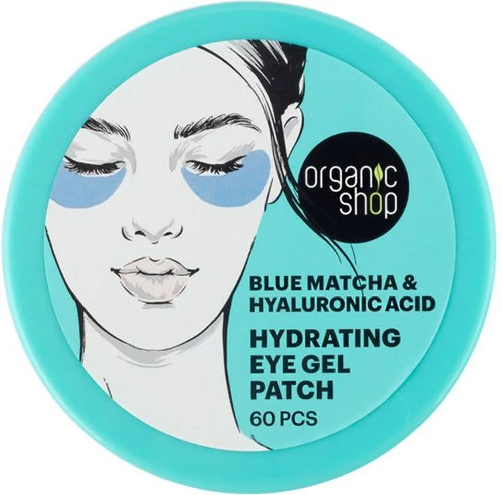 Organic Shop Hydrating Eye Gel Patch Blue Matcha & Hyaluronic Acid (60pcs)