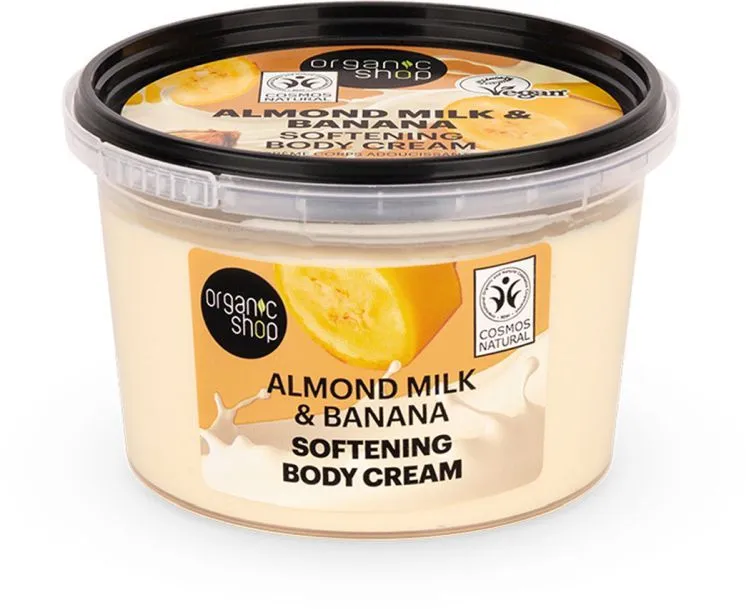 Organic Shop Almond Milk & Banana Softening Body Cream (250mL)