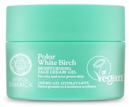 Natura Siberica Polar White Birch Moisturizing Face Cream-Gel (50mL)