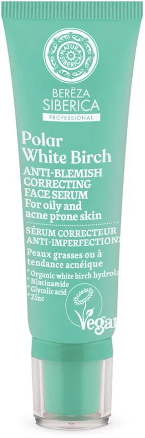 Natura Siberica Polar White Birch Anti-blemish Correcting Face Serum (30mL)