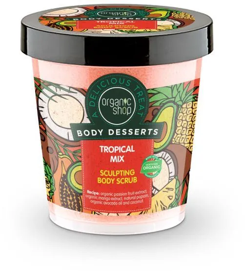 Organic Shop Body Desserts Tropical Mix Sculpting Body Scrub (450mL)