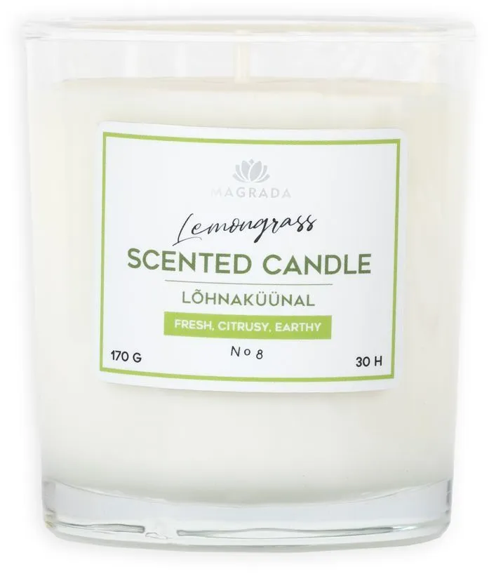 Magrada Lemongrass Scented Candle (170g)