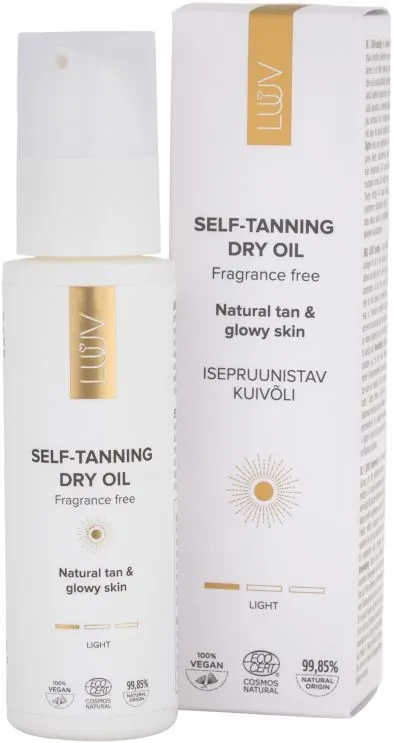 LUUV Self Tanning Dry Oil (100mL) Light