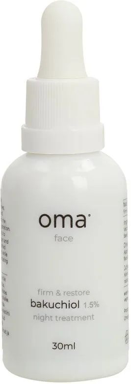 Oma Care Bakuchiol 1.5% Night Treatment Face Serum (30mL)