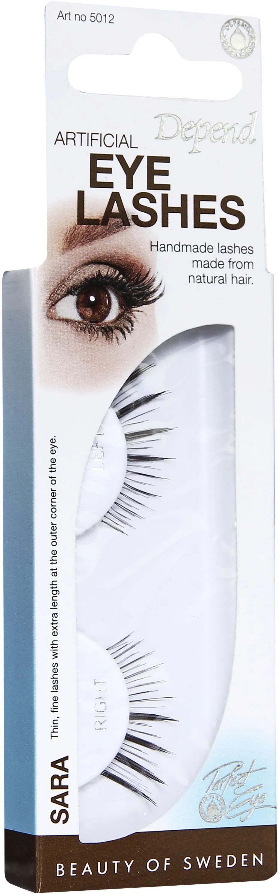 Depend Artificial Eye Lashes Sara + Glue