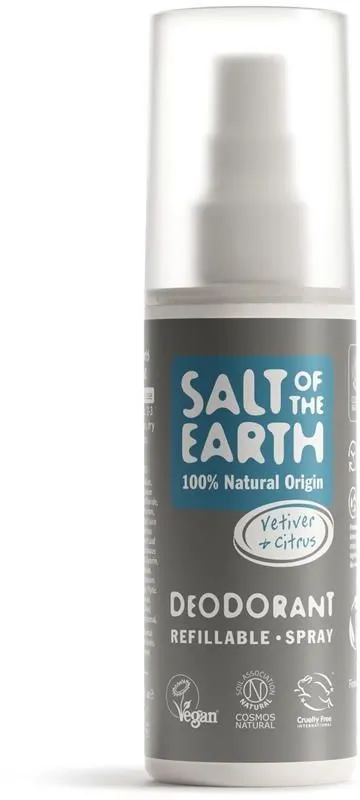 Salt of the Earth Vetiver & Citrus Natural Deodorant Spray (100mL)