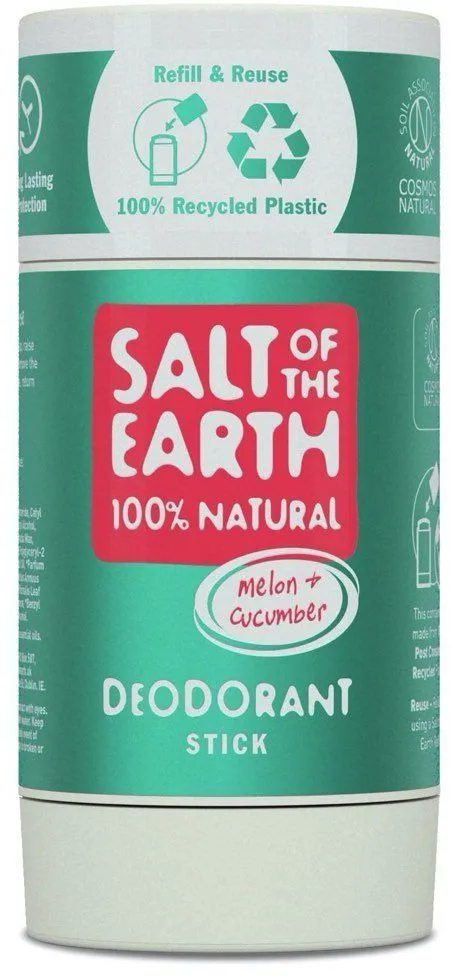Salt of the Earth Melon & Cucumber Natural Deodorant Stick (84g) Refillable