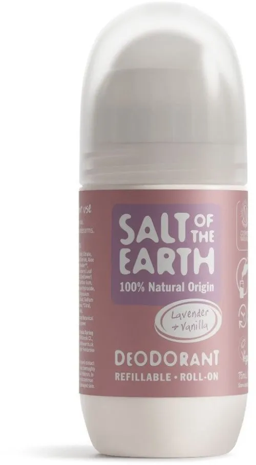 Salt of the Earth Lavender & Vanilla Natural Roll-On Deodorant (75mL) Refillable