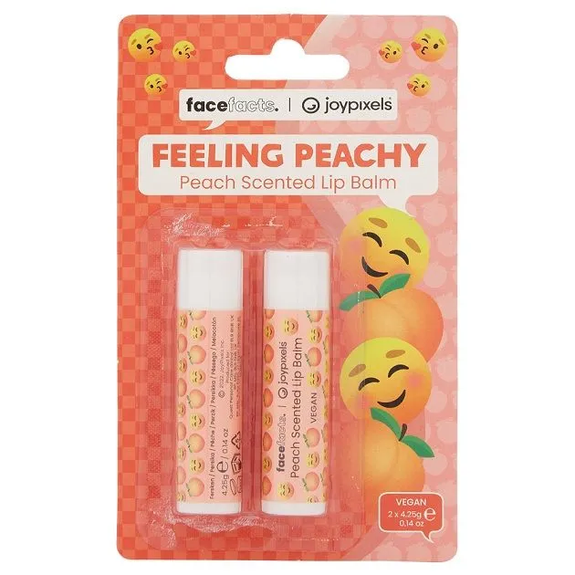 Face Facts Lip Balms Joypixels (2pcs) Peach