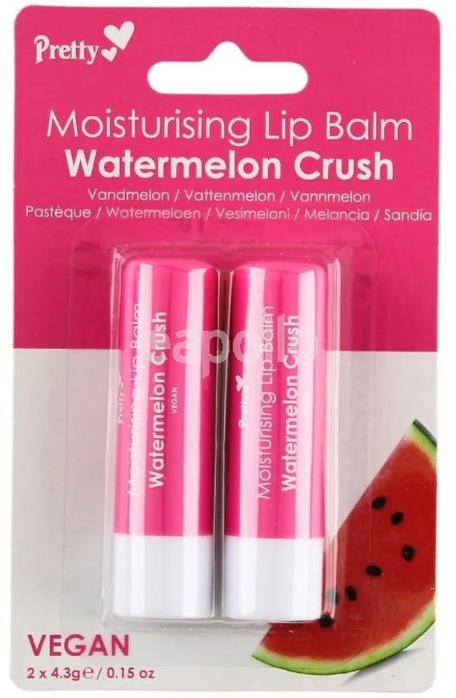 Pretty Lip Balms Watermelon (2pcs)