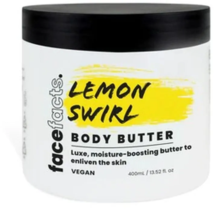 Face Facts Body Butter (400g) Lemon Swirl