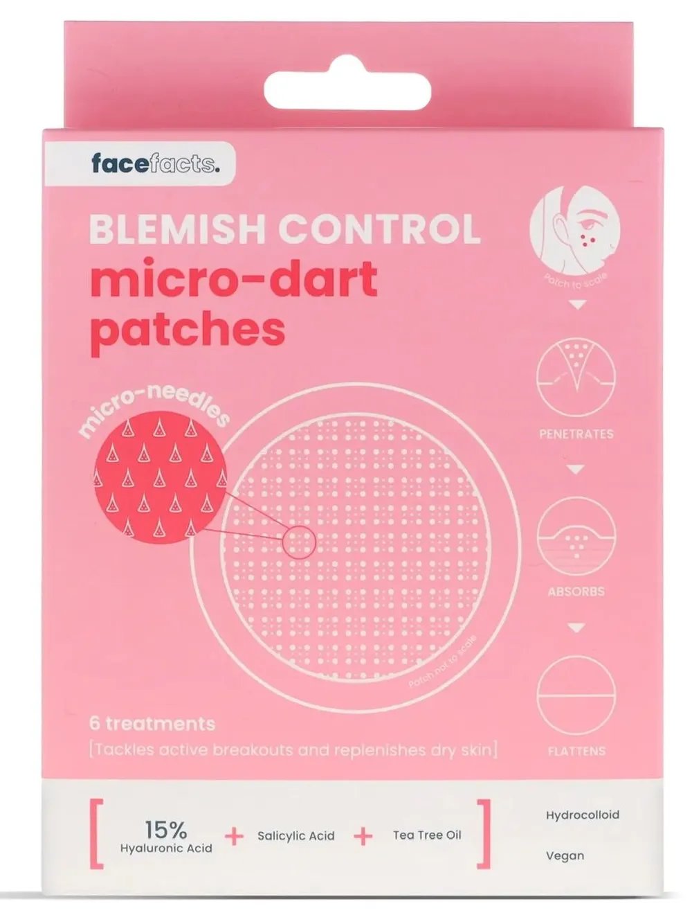 Face Facts Micro-Dart Patches Blemish Control (6pcs)