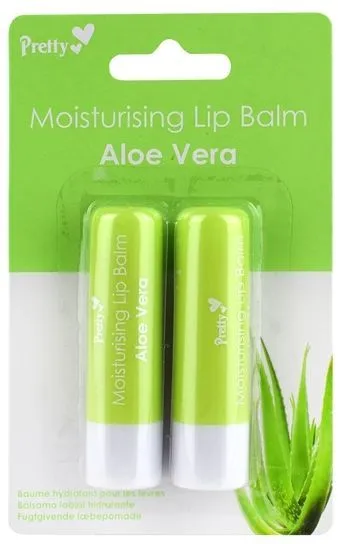 Pretty Lip Balms Aloe Vera (2pcs)