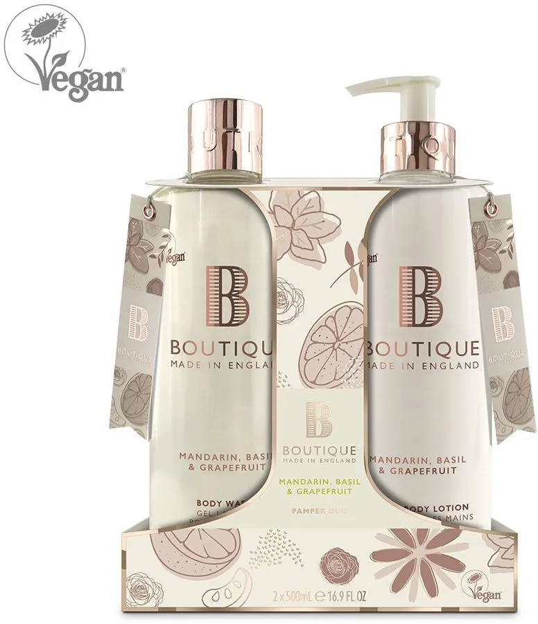 Boutique Body Duo Gift Set Mandarin, Basil & Grapefruit