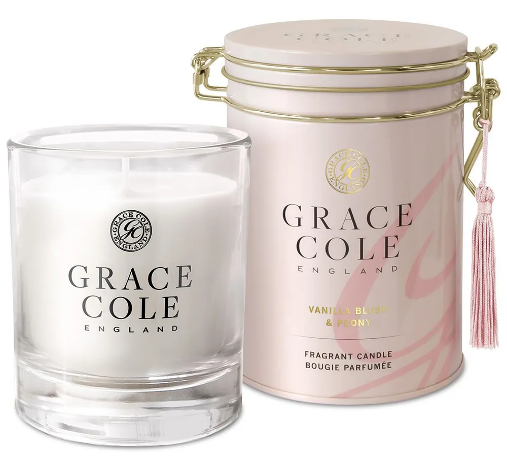 Grace Cole Luxury Scented Candle Vanilla Blush & Peony (200g)