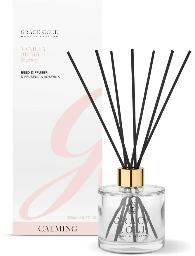 Grace Cole Luxury Reed Diffuser Vanilla Blush & Peony (200mL)