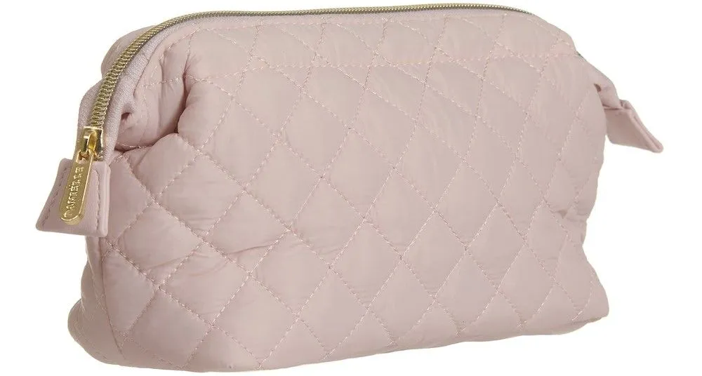 Danielle Cosmetic Bag Slouch Quilted Pink
