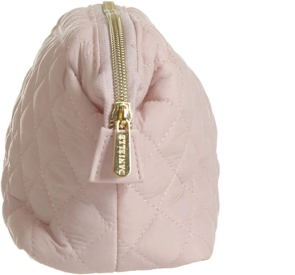 Danielle Cosmetic Bag Slouch Quilted Pink