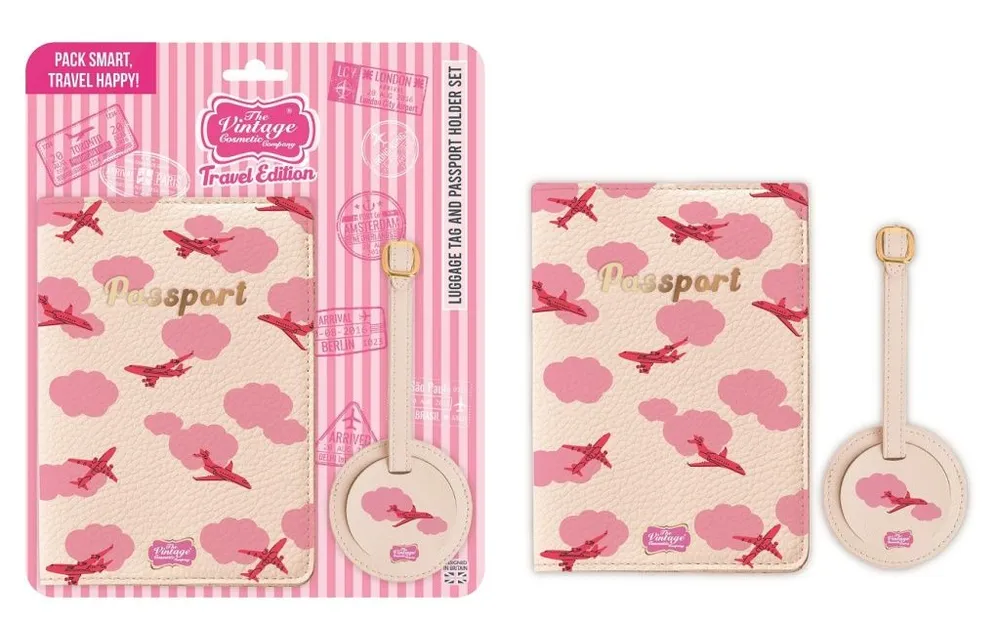 The Vintage Cosmetic Company Passport & Carry On Holder