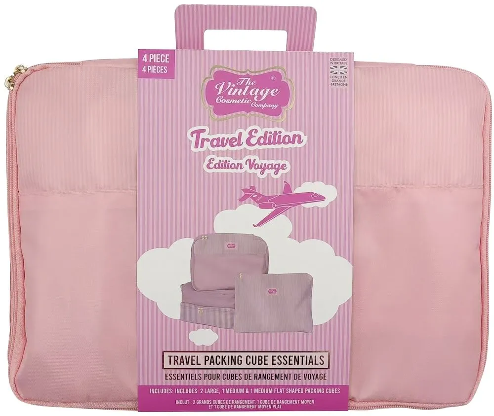 The Vintage Cosmetic Company Travel Packing Cubes (4pcs)