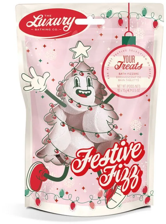 The Luxury Bathing Company Bath Fizzers Festive Fizz (10x15g)