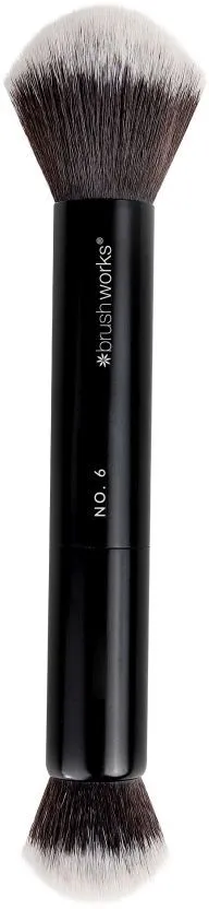 Brushworks Double Ended Powder & Buff Brush No.6