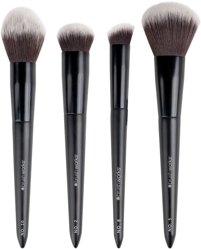 Brushworks Buff & Blend Face Set (4pcs)