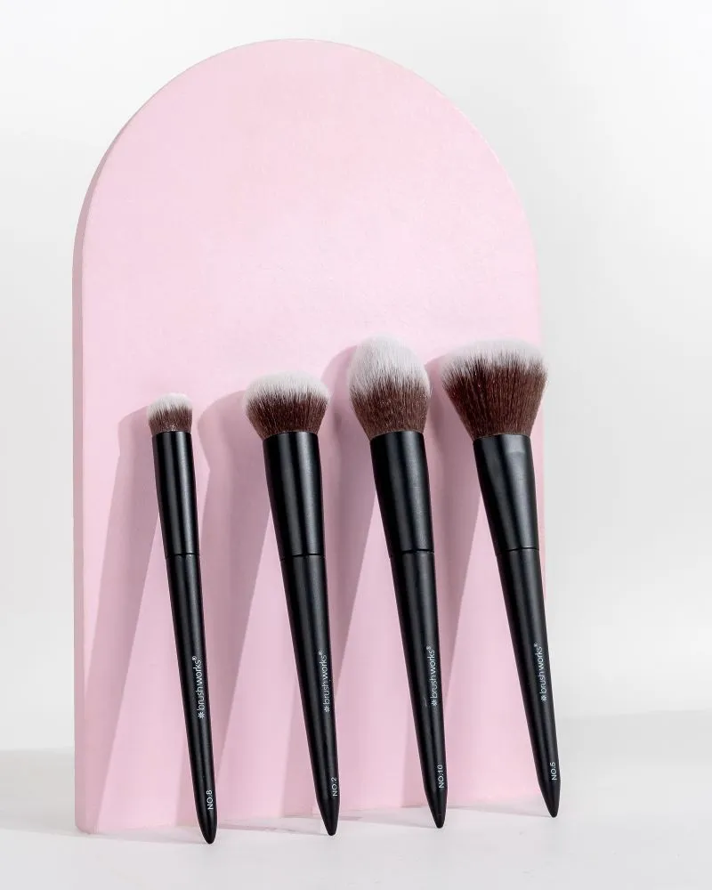 Brushworks Buff & Blend Face Set (4pcs)