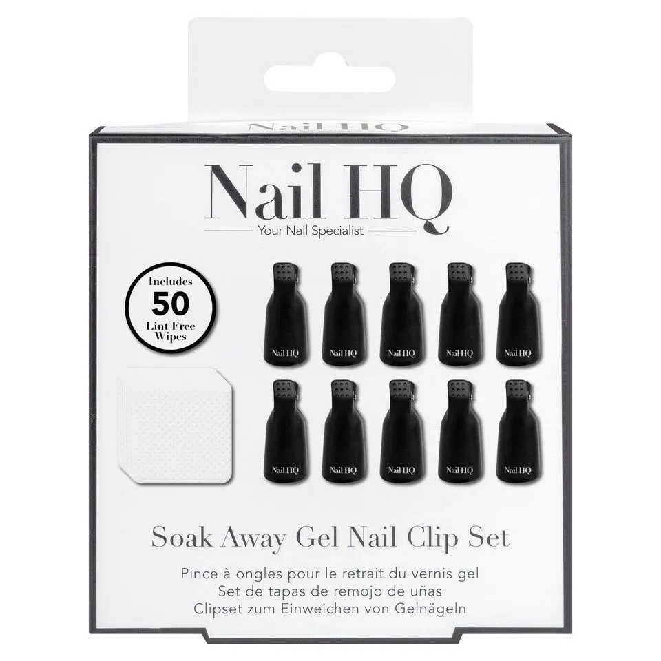 Nail HQ Soak Away Gel Nail Clip Set