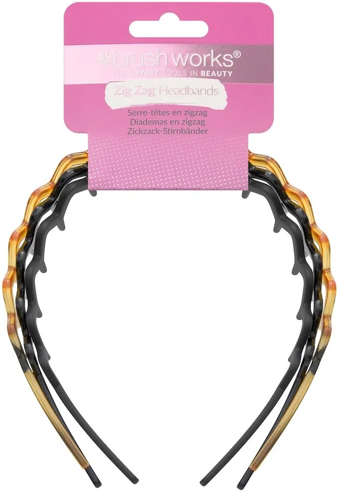 Brushworks Zig Zag Headbands (3pcs)