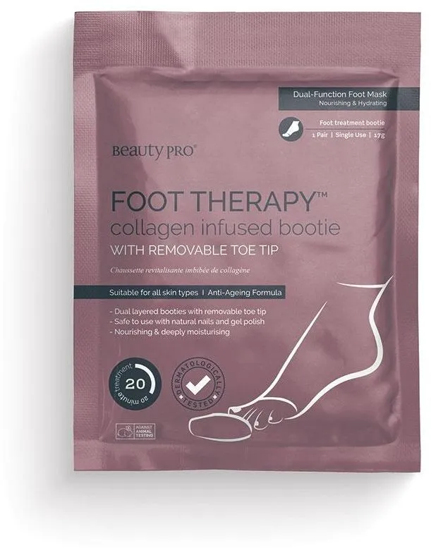 BeautyPro Foot Therapy Collagen Infused Bootie