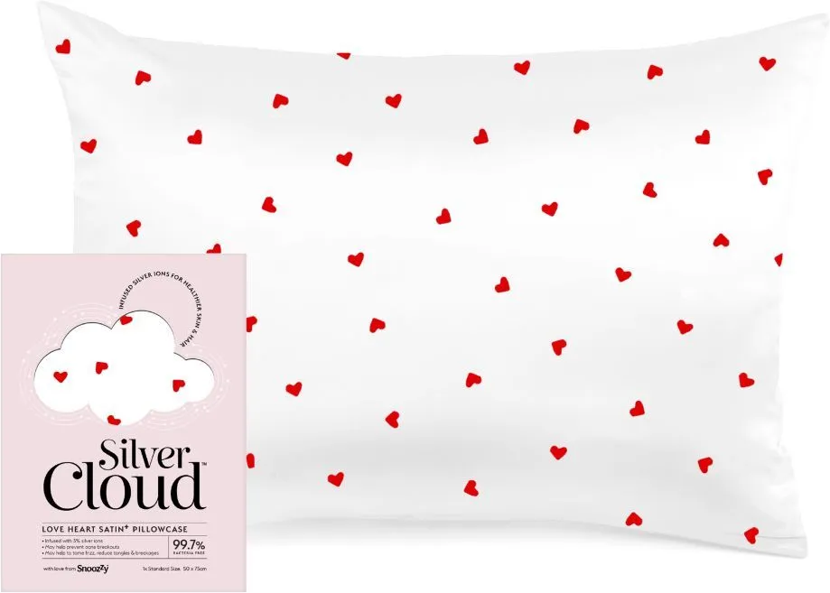 Silver Cloud Pillowcase Heart