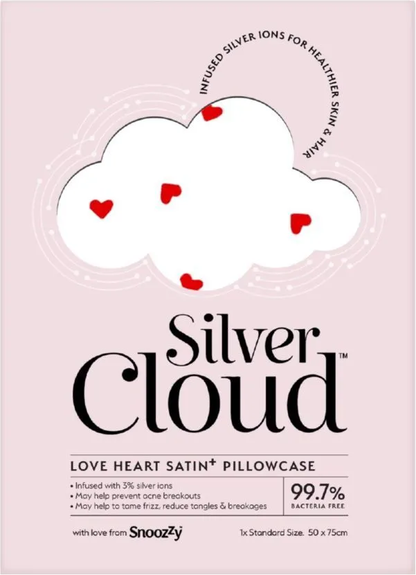 Silver Cloud Pillowcase Heart