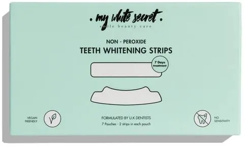 My White Secret Non-Peroxide Teeth Whitening Strips (7prs)