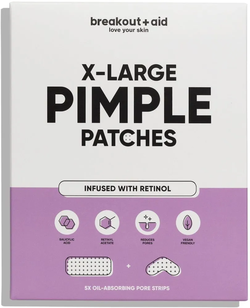 Breakout Aid XL Pimple Patches Infused with Retinol