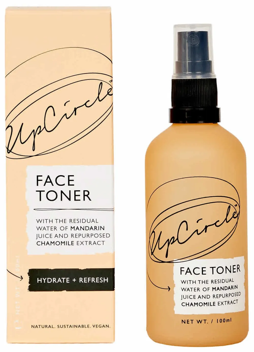 UpCircle Face Toner with Mandarin and Chamomile (100mL)