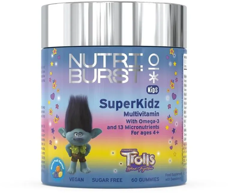 Nutriburst Food Supplement Trolls Kids Multivitamin (60pcs)