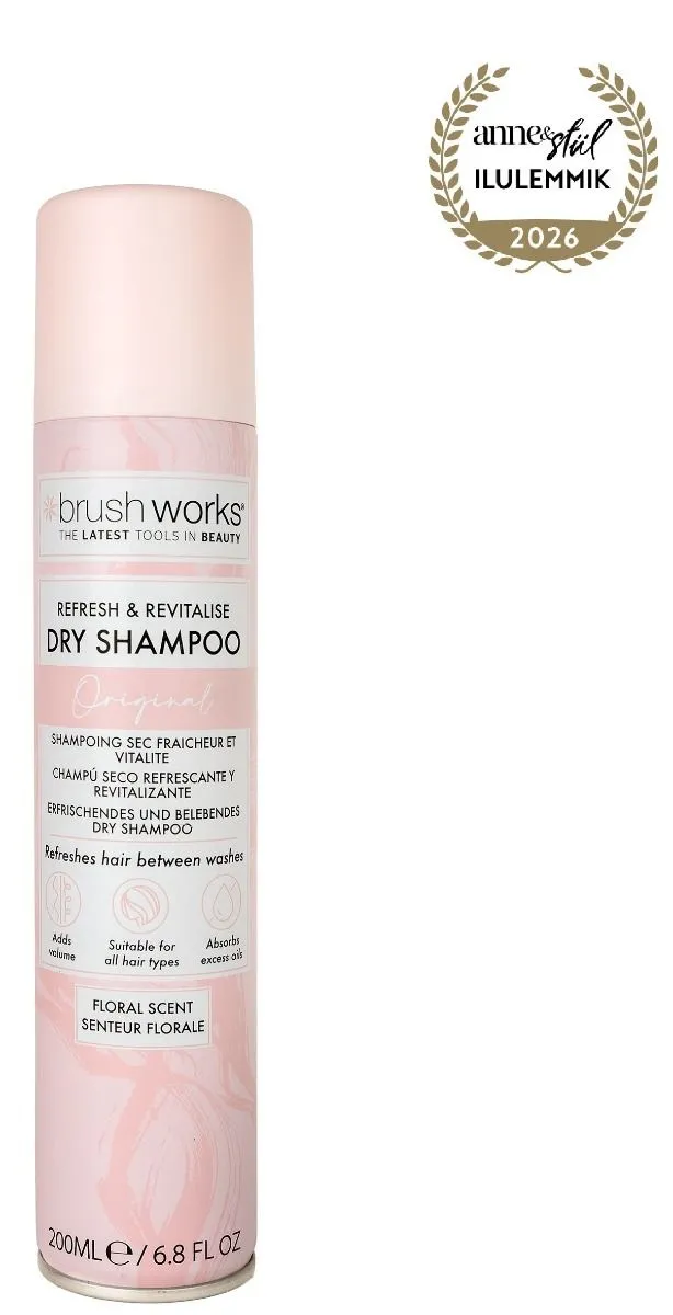 Brushworks Refresh & Revitalise Floral Dry Shampoo (200mL)
