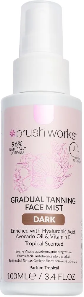 Brushworks Gradual Tanning Face Mist (100mL) Dark