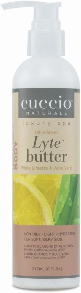 Cuccio White Limetta & Aloe Vera Lyte Butter (237mL)