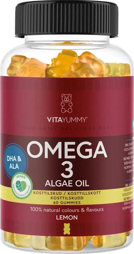 VitaYummy Omega 3 Algae Oil Lemon (60pcs)