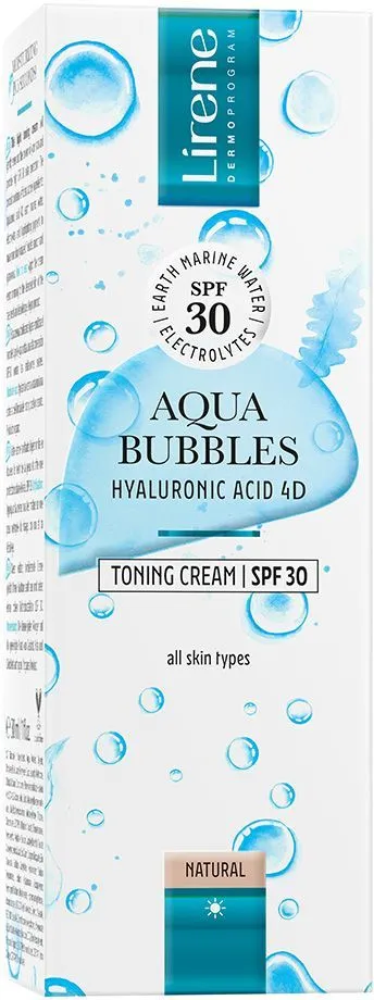 Lirene Aqua Bubbles Toning Cream SPF30 (30mL)