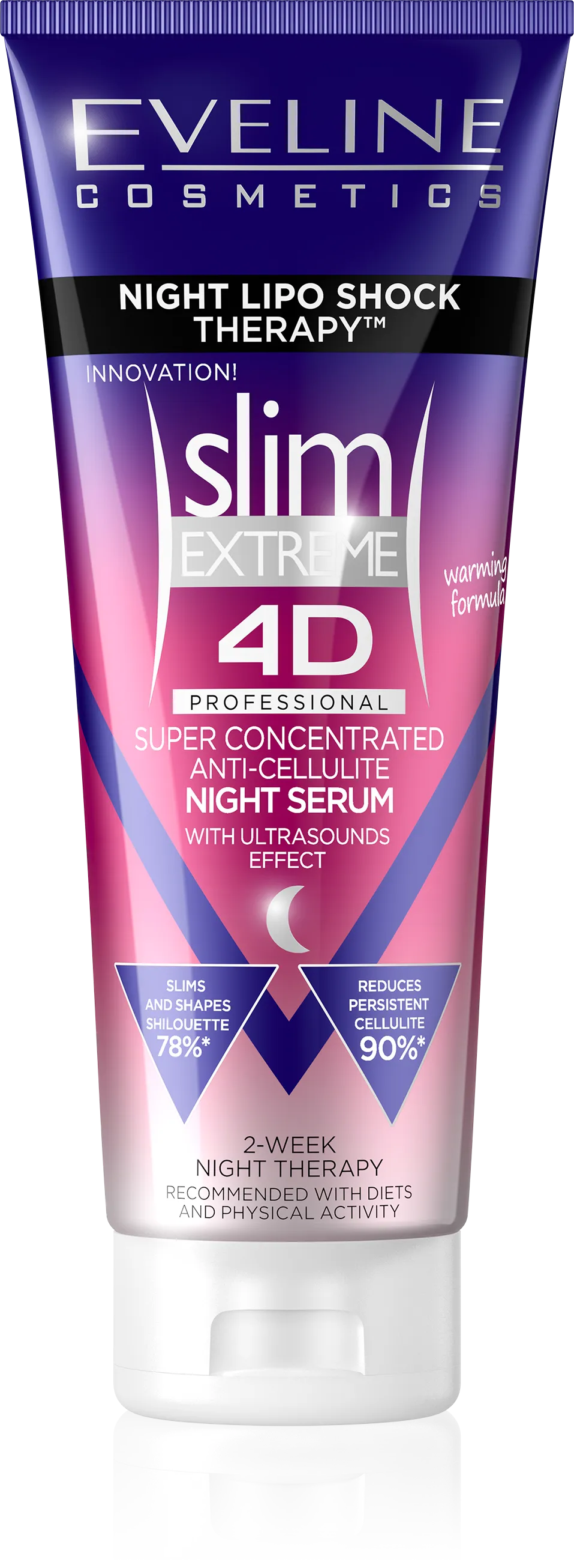 Eveline Cosmetics Slim Extreme 4D Professional Night Lipo Shock Therapy Super Concentrated Anti-Cellulite Night Serum (250mL)